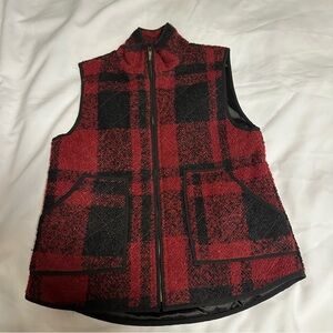 Miami Red and Black Checkered Vest